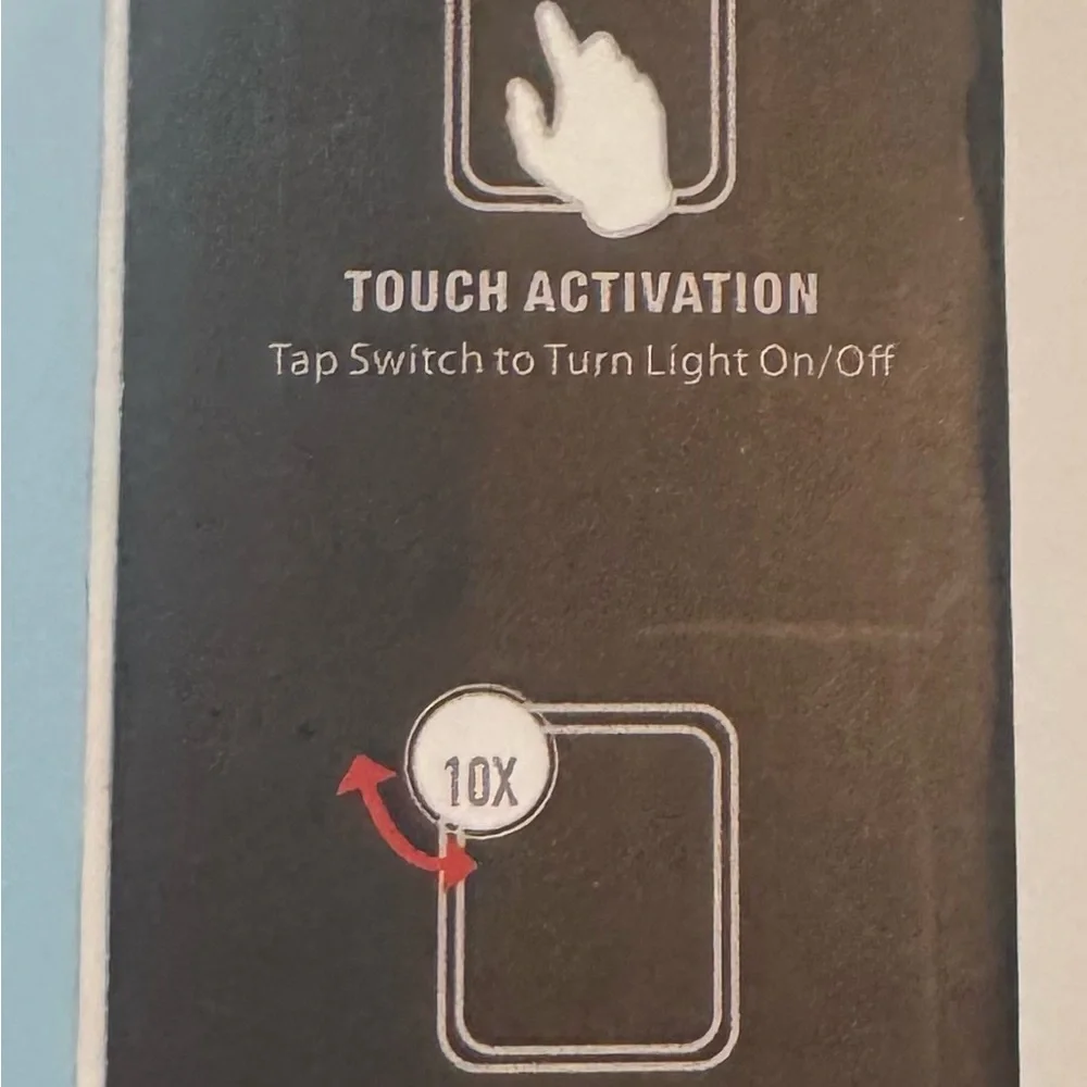 Illuminated Touch Sensor Makeup Mirror - Silver